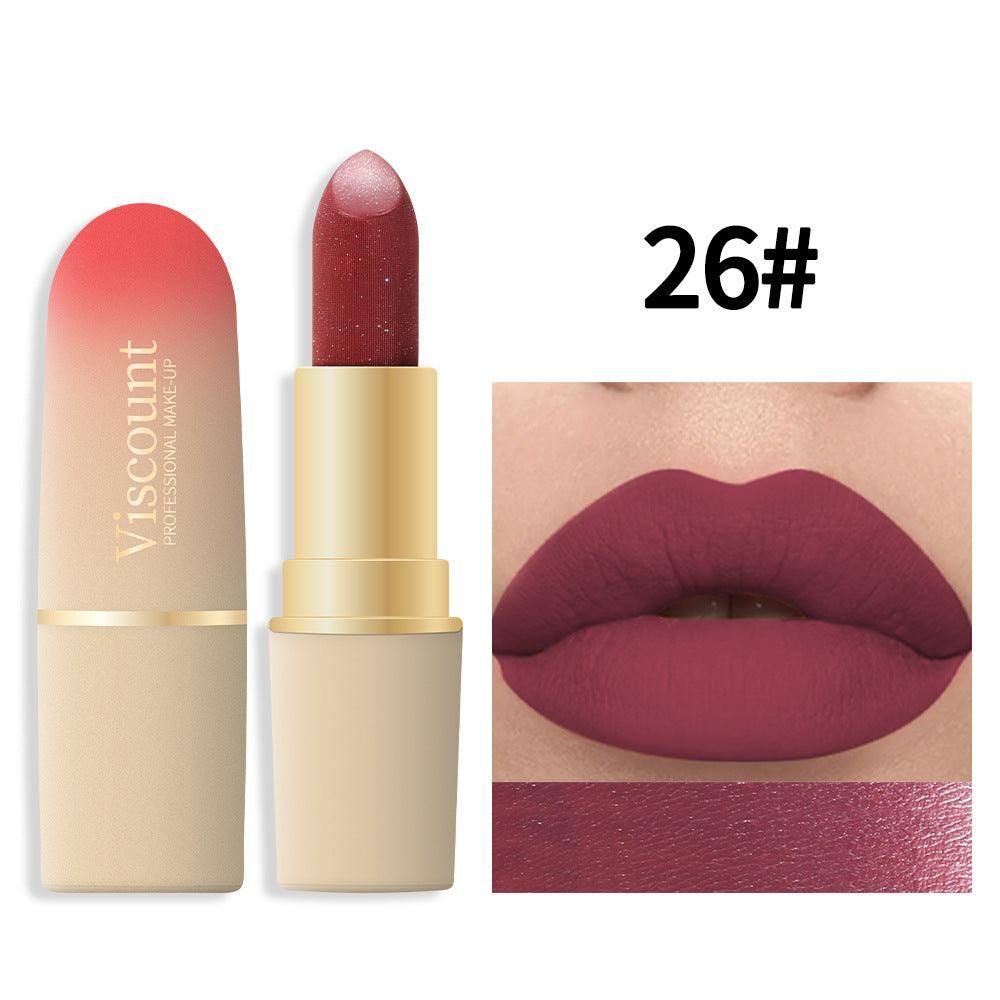 Waterproof And Durable Lipstick Velvet Fine Glitter Matte Lip And Cheek Dual-Use Lipstick - Yara fashion  47779911 Waterproof And Durable Lipstick Velvet Fine Glitter Matte Lip And Cheek Dual-Use Lipstick 