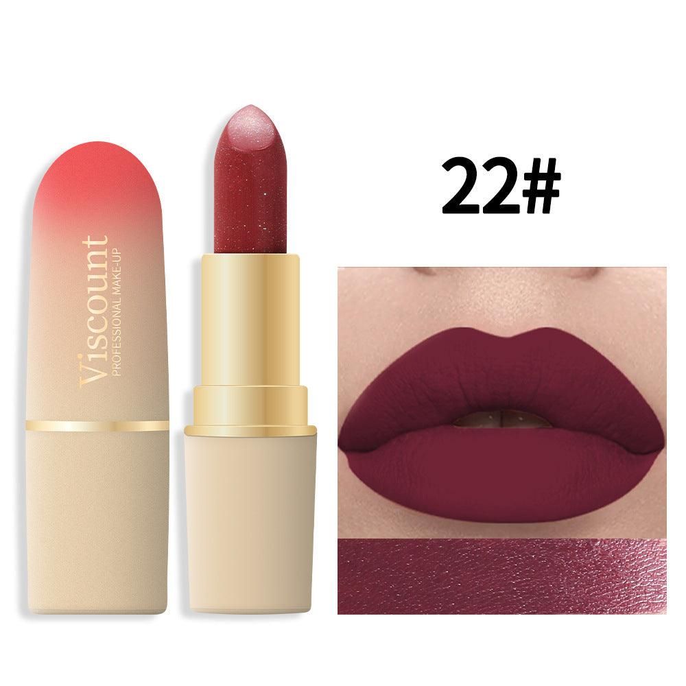 Waterproof And Durable Lipstick Velvet Fine Glitter Matte Lip And Cheek Dual-Use Lipstick - Yara fashion  91097734 Waterproof And Durable Lipstick Velvet Fine Glitter Matte Lip And Cheek Dual-Use Lipstick 