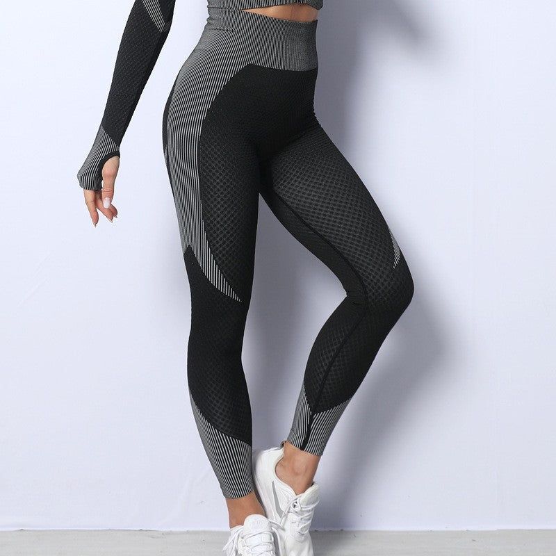 Wear Quick Drying Seamless High Waist Yoga Pants Women Tight Belly Trimming Peach Hip Exercise Workout Pants - Yara fashion  90517796 Wear Quick Drying Seamless High Waist Yoga Pants Women Tight Belly Trimming Peach Hip Exercise Workout Pants 