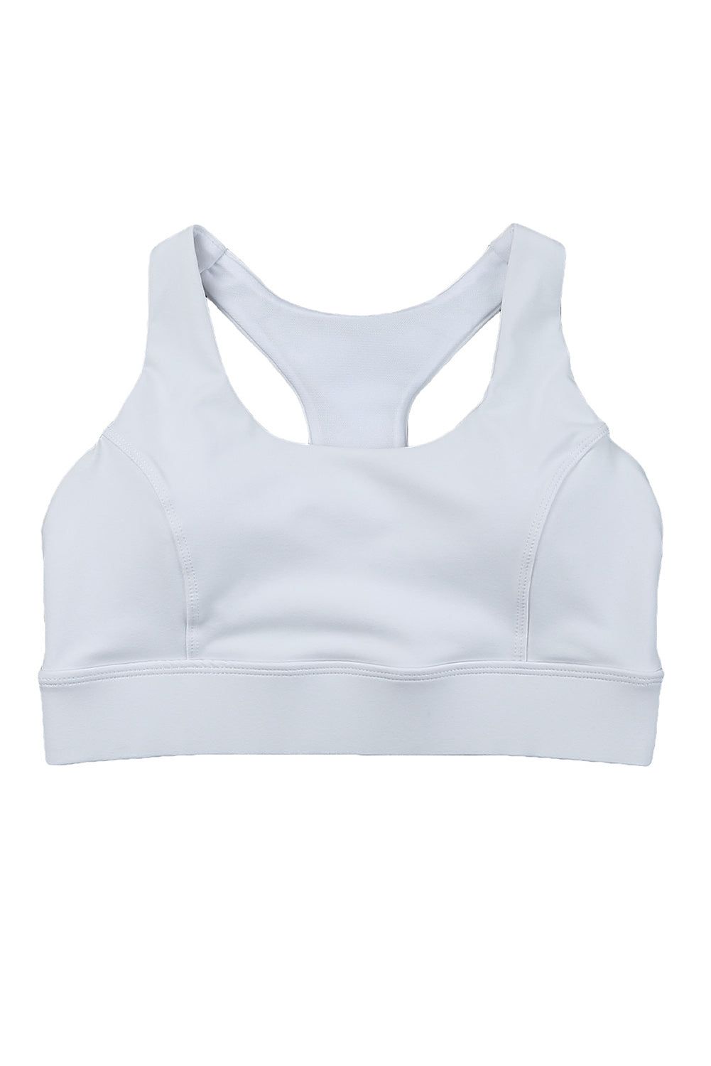 White Athletic Push Up Sports Bra - Yara fashion  27052142 White Athletic Push Up Sports Bra 