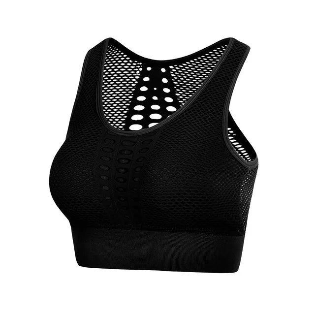 Women Breathable Active Bra Sports Bra Sexy Mesh Sports Top Push Up Gym Fitness Underwear Female Seamless Running Yoga Bra - Yara fashion  15914784 Women Breathable Active Bra Sports Bra Sexy Mesh Sports Top Push Up Gym Fitness Underwear Female Seamless Running Yoga Bra 