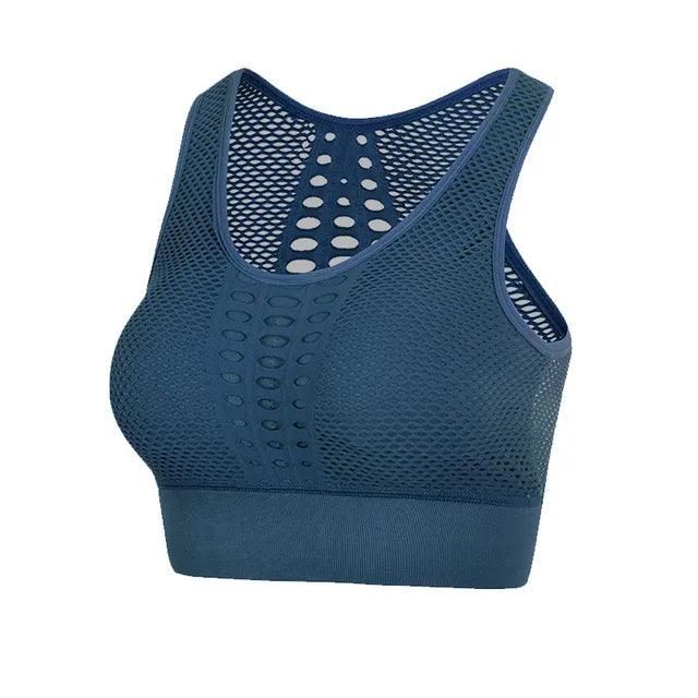 Women Breathable Active Bra Sports Bra Sexy Mesh Sports Top Push Up Gym Fitness Underwear Female Seamless Running Yoga Bra - Yara fashion  7403280 Women Breathable Active Bra Sports Bra Sexy Mesh Sports Top Push Up Gym Fitness Underwear Female Seamless Running Yoga Bra 