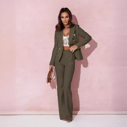 Women's Business Suit Double Breasted Suit - Yara fashion  47752534 Women's Business Suit Double Breasted Suit 