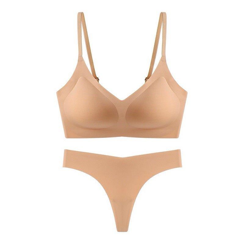 Women Seamless Underwear Nude Feel Seamless Bra Set - Yara fashionYara fashion