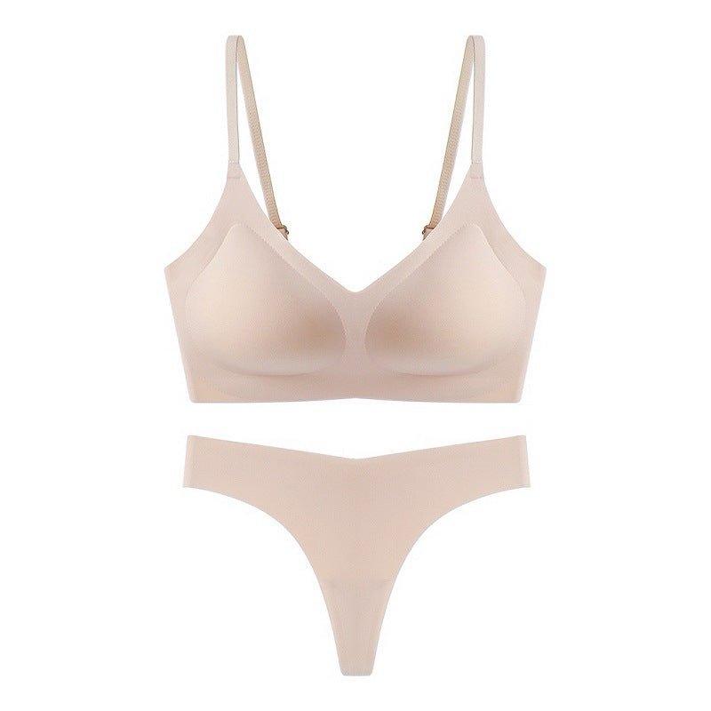 Women Seamless Underwear Nude Feel Seamless Bra Set - Yara fashionYara fashion