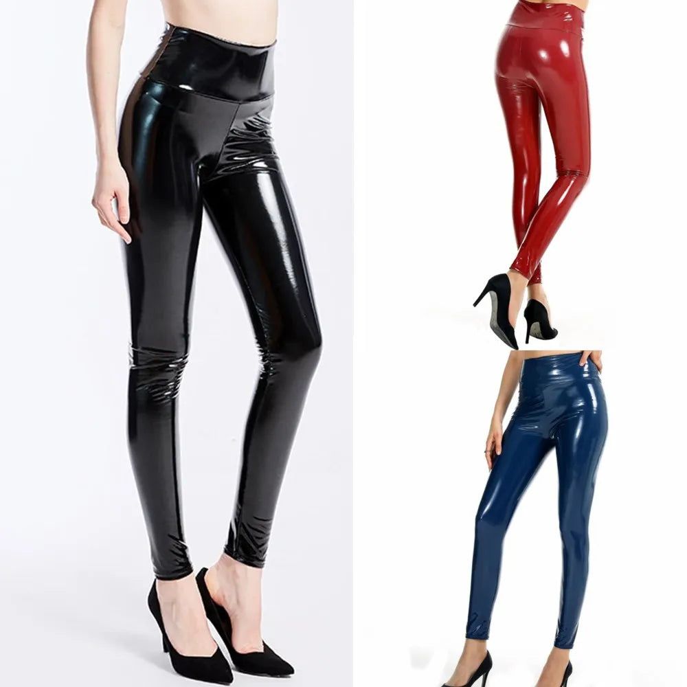 Women Sexy Leahter Leggings Fashion Plus Size Hight Waist Stretchy Pole Dancing Vinyl Pants Clubwear Sexy Leather Skinny Pants - Yara fashion  15041750 Women Sexy Leahter Leggings Fashion Plus Size Hight Waist Stretchy Pole Dancing Vinyl Pants Clubwear Sexy Leather Skinny Pants 