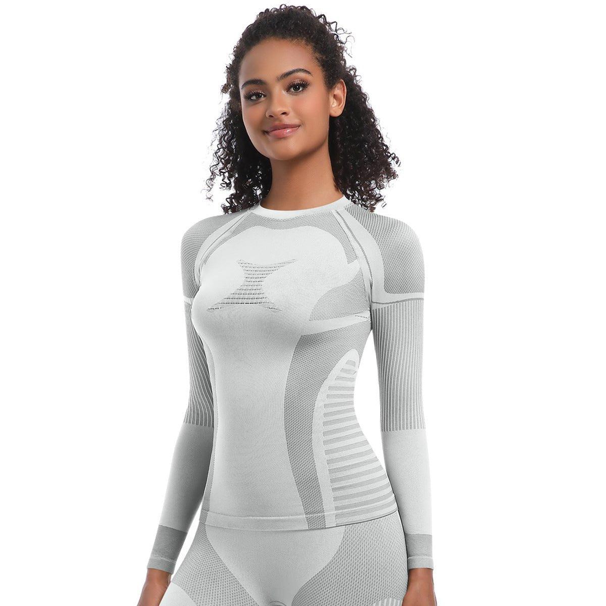 Yoga Clothes Corset Outdoor Cycling Clothing Ski Warm Keeping Sports Underwear Running Compressing Cloth Women - Yara fashion Yara fashion 48.99