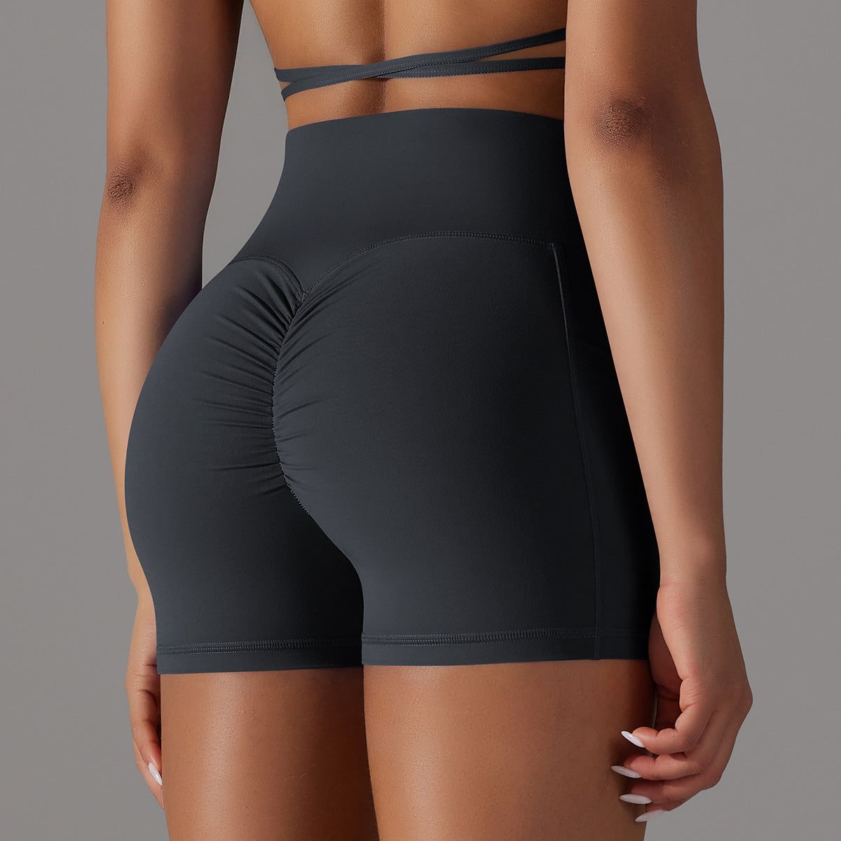 Yoga Shorts With Phone Pocket Design Fitness Sports Pants For Women Clothing - Yara fashion  27927782 Yoga Shorts With Phone Pocket Design Fitness Sports Pants For Women Clothing 