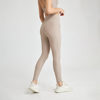 Autumn Winter Rib Nude Feel Yoga Pants Women No Embarrassment Line High Waist Hip Lift Stretch Fitness Sports Tight Trousers - Yara fashion  16113580 Autumn Winter Rib Nude Feel Yoga Pants Women No Embarrassment Line High Waist Hip Lift Stretch Fitness Sports Tight Trousers 