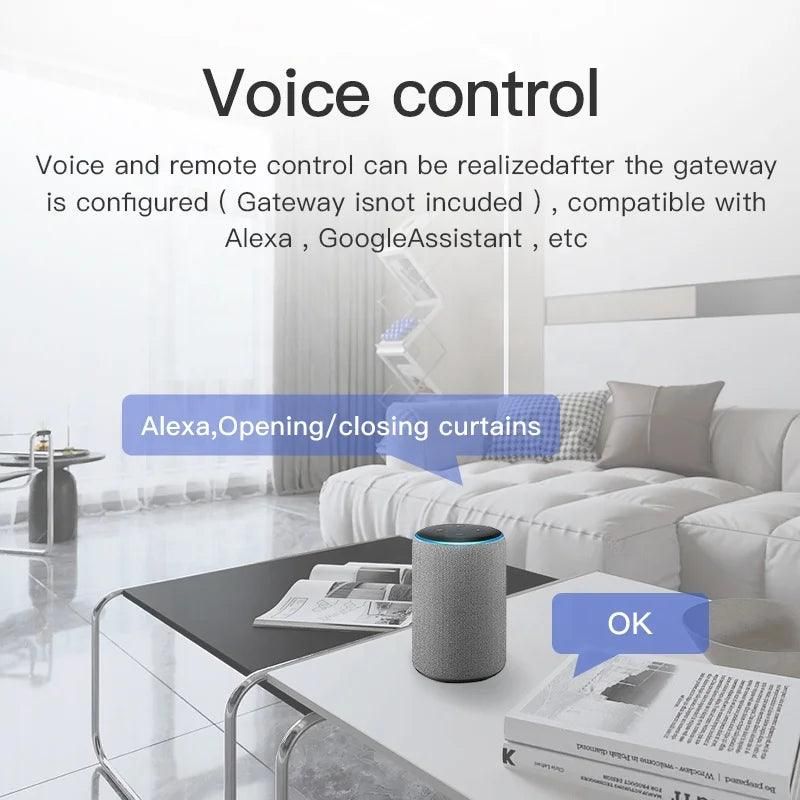 RSH 3 in 1 Smart Curtain Robot Automatic Curtains Driver with Alexa Google Home - Yara fashion  43617307 RSH 3 in 1 Smart Curtain Robot Automatic Curtains Driver with Alexa Google Home 