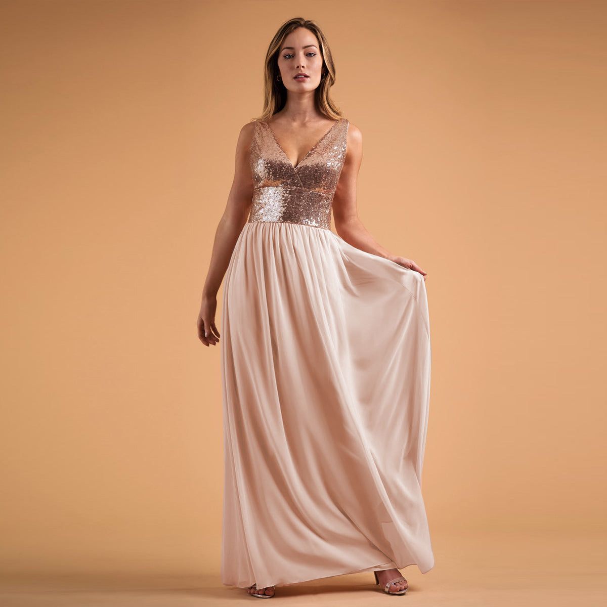 Sexy Dress Women Sleeveless V neck Wedding Bridesmaid Dress - Yara fashion  50943712 Sexy Dress Women Sleeveless V neck Wedding Bridesmaid Dress 