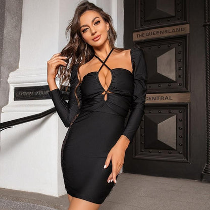 Sexy Slim Fit Dress Women Lace See through Hip Dress Women - Yara fashion  88137117 Sexy Slim Fit Dress Women Lace See through Hip Dress Women 