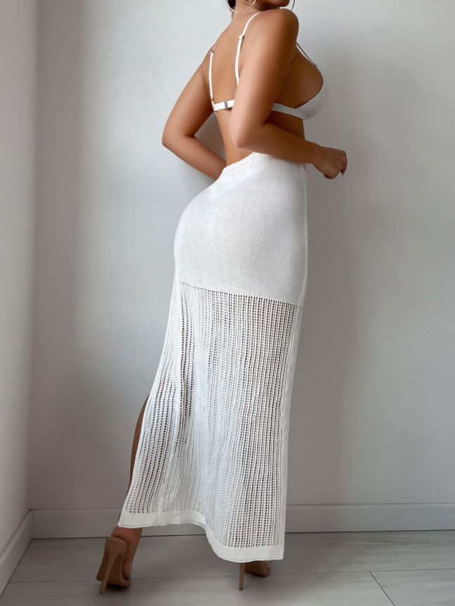 Sexy Women Wear See through Hollow Out Cutout out Strap Woven Beach Skirt Holiday Skirt Wrap Skirt - Yara fashion  30731151 Sexy Women Wear See through Hollow Out Cutout out Strap Woven Beach Skirt Holiday Skirt Wrap Skirt 