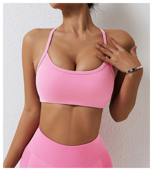 Summer Nude Feel Yoga Bra Quick Drying Beauty Back Exercise Underwear Brushed Running Fitness Yoga Wear Women - Yara fashion  13605139 Summer Nude Feel Yoga Bra Quick Drying Beauty Back Exercise Underwear Brushed Running Fitness Yoga Wear Women 