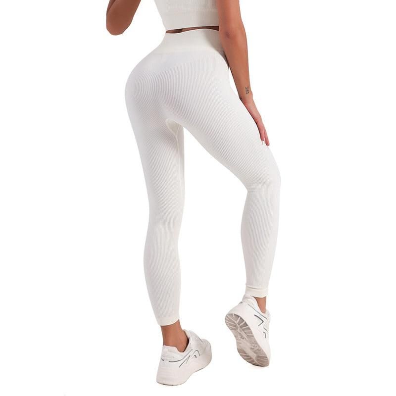 Thread Stretch Peach Hip Fitness Pants Hip Raise High Waist Seamless Yoga Pants Women Tight Yoga Exercise Pants - Yara fashion  55860501 Thread Stretch Peach Hip Fitness Pants Hip Raise High Waist Seamless Yoga Pants Women Tight Yoga Exercise Pants 