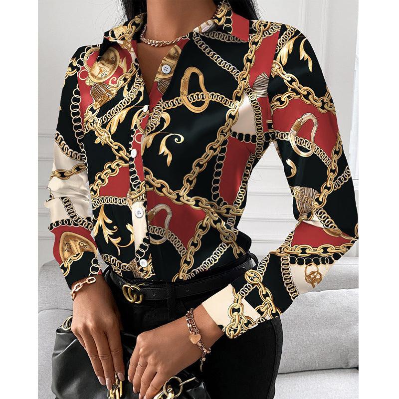 Top Shirt Spring Autumn Long Sleeve Elegant Single Breasted Cardigan Shirt Women - Yara fashion  21461746 Top Shirt Spring Autumn Long Sleeve Elegant Single Breasted Cardigan Shirt Women 