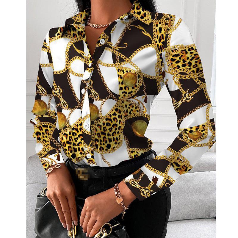 Top Shirt Spring Autumn Long Sleeve Elegant Single Breasted Cardigan Shirt Women - Yara fashion  37681002 Top Shirt Spring Autumn Long Sleeve Elegant Single Breasted Cardigan Shirt Women 