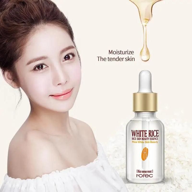 White Rice Whitening Serum Face Cream face lotion Anti Wrinkle Anti Aging Face Fine Lines Acne Treatment Skin Care 15ml - Yara fashion  79402601 White Rice Whitening Serum Face Cream face lotion Anti Wrinkle Anti Aging Face Fine Lines Acne Treatment Skin Care 15ml 