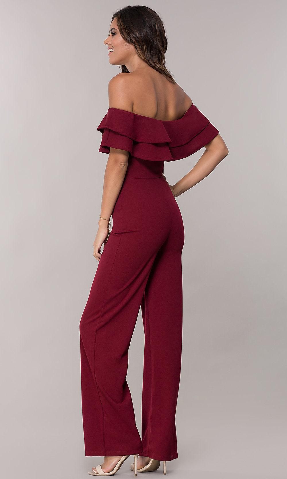 Women Clothing Sexy Ruffles Jumpsuit - Yara fashion  32983763 Women Clothing Sexy Ruffles Jumpsuit 